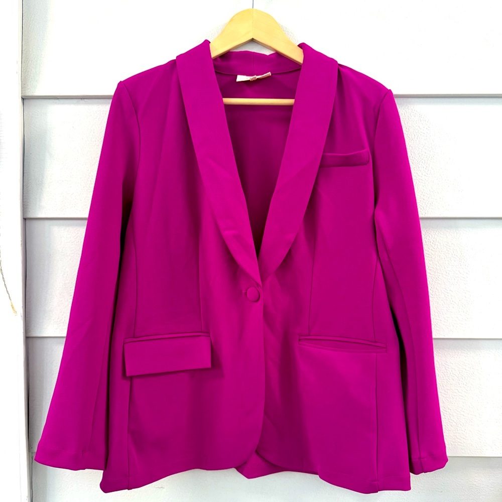 Melloday Fuchsia Blazer